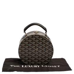 Goyard Black Goyardine Coated Canvas and Leather Alto Hatbox Bag