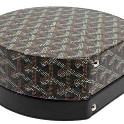 Goyard Black Goyardine Coated Canvas and Leather Alto Hatbox Bag