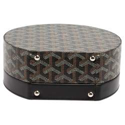 Goyard Black Goyardine Coated Canvas and Leather Alto Hatbox Bag