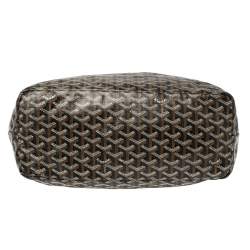 Pre Owned Goyard Black Goyardine Coated Canvas Saint Louis PM Tote