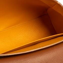 Pre Owned حقيبة غويارد سايغون صغيرة يد علوية جلد و كانفاس غوياردين بني