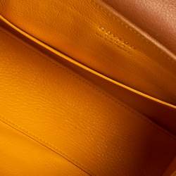 Pre Owned حقيبة غويارد سايغون صغيرة يد علوية جلد و كانفاس غوياردين بني