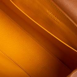 Pre Owned حقيبة غويارد سايغون صغيرة يد علوية جلد و كانفاس غوياردين بني