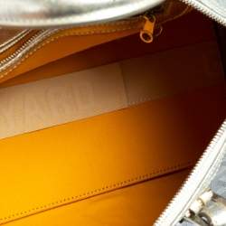 Goyard Silver Goyardine Coated Canvas and Leather Croisiere 40 Duffel Bag