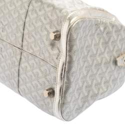 Goyard Silver Goyardine Coated Canvas and Leather Croisiere 40 Duffel Bag