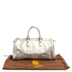 Goyard Silver Goyardine Coated Canvas and Leather Croisiere 40 Duffel Bag
