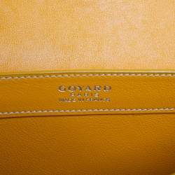 Pre Owned Goyard Mustard Goyardine Coated Canvas 223 PM Shoulder Bag