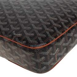 Pre Owned Goyard Brown/Black Goyardine Coated Canvas Yona MM Bag