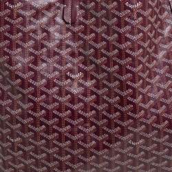 Goyard Burgundy Goyardine Coated Canvas St. Louis GM Tote