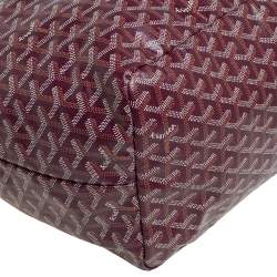 Goyard Burgundy Goyardine Coated Canvas St. Louis GM Tote