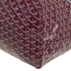 Goyard Burgundy Goyardine Coated Canvas St. Louis GM Tote