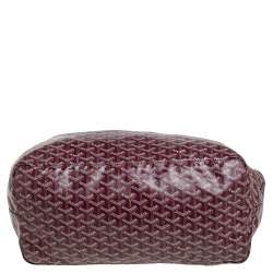 Goyard Burgundy Goyardine Coated Canvas St. Louis GM Tote