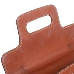 Pre Owned Goyard Brown Goyardine Coated Canvas and Leather Saigon PM Top Handle Bag