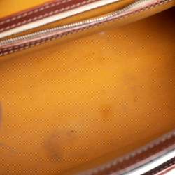 Pre Owned Goyard Brown Goyardine Coated Canvas and Leather Saigon PM Top Handle Bag