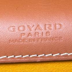 Pre Owned Goyard Brown Goyardine Coated Canvas and Leather Monte Carlo Bois Shoulder Bag