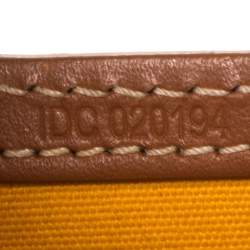 Pre Owned Goyard Brown Goyardine Coated Canvas and Leather Monte Carlo Bois Shoulder Bag