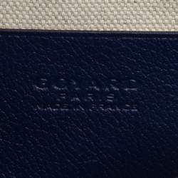Pre Owned Goyard Blue Goyardine Coated Canvas Plumet Crossbody Bag