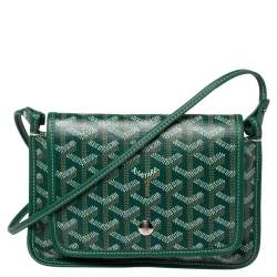 Goyard Conti Pouch Green in Coated Canvas with Palladium-tone - US