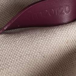 Pre Owned Goyard Burgundy Goyardine Coated Canvas and Leather Marquises Tote