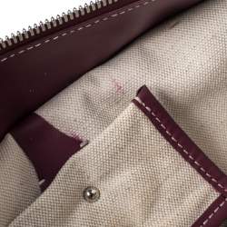 Pre Owned Goyard Burgundy Goyardine Coated Canvas and Leather Marquises Tote