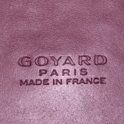 Pre Owned Goyard Burgundy Goyardine Coated Canvas and Leather Marquises Tote