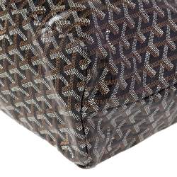 Goyard Black Goyardine Coated Canvas St. Louis PM Tote