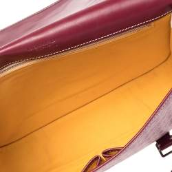 Pre Owned Goyard Burgundy Goyardine Coated Canvas and Leather Belvedere II MM Bag