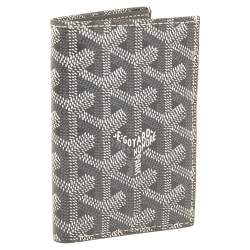 Pre Owned Goyard Grey Goyardine Coated Canvas St. Marc Bifold Card Holder 