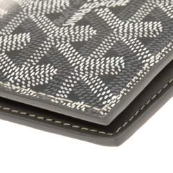 Pre Owned Goyard Grey Goyardine Coated Canvas St. Marc Bifold Card Holder 