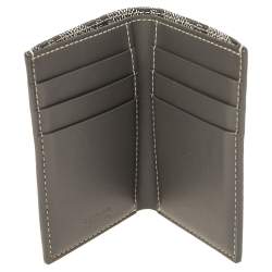 Pre Owned Goyard Grey Goyardine Coated Canvas St. Marc Bifold Card Holder 