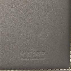 Pre Owned Goyard Grey Goyardine Coated Canvas St. Marc Bifold Card Holder 