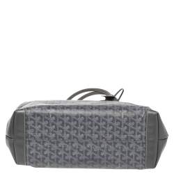 Pre Owned Goyard Grey Goyardine Coated Canvas and Leather Bellechasse PM Tote