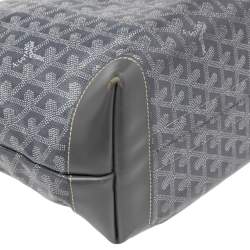 Pre Owned Goyard Grey Goyardine Coated Canvas and Leather Bellechasse PM Tote
