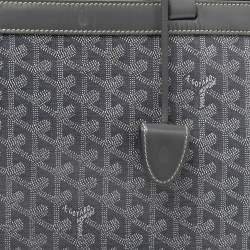 Pre Owned Goyard Grey Goyardine Coated Canvas and Leather Bellechasse PM Tote
