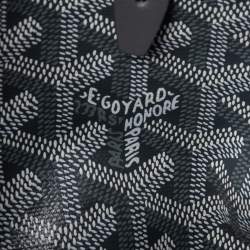 Pre Owned Goyard Grey Goyardine Coated Canvas and Leather Bellechasse PM Tote