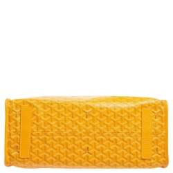 Goyardine Yellow Goyardine Coated Canvas and Leather Sac Hardy PM Pet Carrier Bag