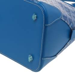 Goyard Blue Goyardine Coated Canvas and Leather Vendôme PM Bag