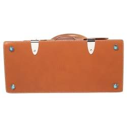 Pre Owned حقيبة جويارد سايغون كانفاس مقوى جوياردين وجلد بنية بيد علوية MM