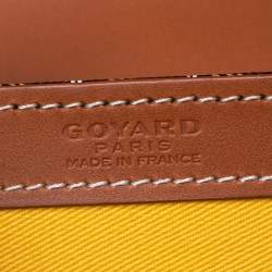 Pre Owned حقيبة جويارد سايغون كانفاس مقوى جوياردين وجلد بنية بيد علوية MM