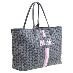 Pre Owned Goyard Grey Goyardine Coated Canvas Saint Louis PM Tote