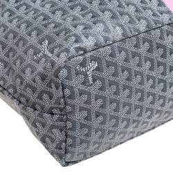 Pre Owned Goyard Grey Goyardine Coated Canvas Saint Louis PM Tote