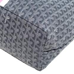Pre Owned Goyard Grey Goyardine Coated Canvas Saint Louis PM Tote