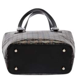 Pre Owned Goyard Black Goyardine Coated Canvas Marie Galante PM Bag