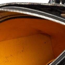 Pre Owned Goyard Black Goyardine Coated Canvas Marie Galante PM Bag