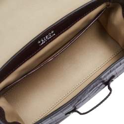 Goyard Burgundy Alligator Mini Saigon Top Handle Bag