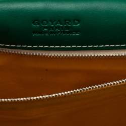 Goyard Green Goyardine Coated Canvas and Leather Belvedere MM Bag