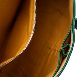 Goyard Green Goyardine Coated Canvas and Leather Belvedere MM Bag
