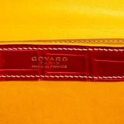 Pre Owned Goyard Red/Mustard Crocodile 223 PM Bag