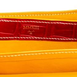 Pre Owned Goyard Red/Mustard Crocodile 223 PM Bag