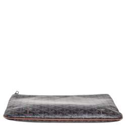 Pre Owned Goyard Brown Goyardine Coated Canvas Senat MM Clutch